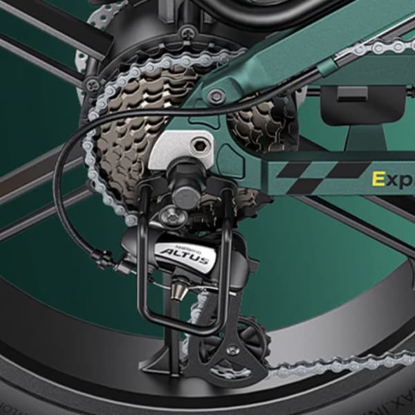 ENGWE Engine Pro 2.0 aikuisten kokoontaittuva sähköpyörä, täysjousitus, 1200W huippumoottori, 16AH akku, 8 vaihdetta, rasvarengas.