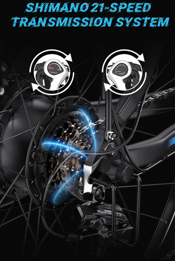 DUOTTS C29 750W sähköinen maastopyörä, 15AH akku, Shimano 21-nopeuksinen, sopii aikuisille, hydraulinen jarru