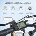 Miniatyrbild 2 av 6: EVERCROSS EK8S Elcykel Lättviktsjärnram 26" - Avtagbart batteri 250W 3 körlägen LCD-skärm Höjdjusterbar - Vit