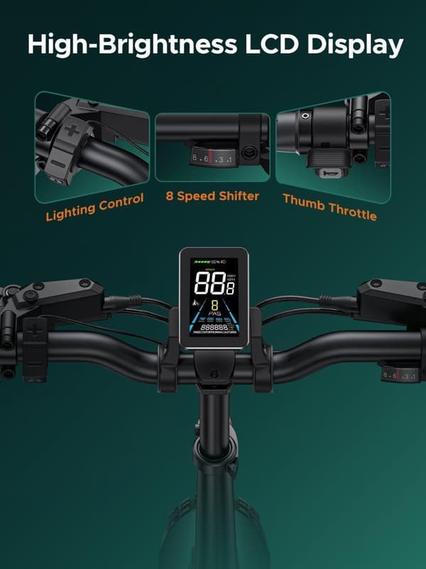 ENGWE Engine Pro 2.0 1200 W huipputeho 75 N.m vääntömomenttianturi Ebike, 4.0 * 20" rasvarenkaan taitettava sähköpyörä aikuisille, 52V 16AH akku