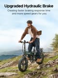 Pikkukuva 2 / 8: ENGWE Engine Pro 2.0 1200 W huipputeho 75 N.m vääntömomenttianturi Ebike, 4.0 * 20" rasvarenkaan taitettava sähköpyörä aikuisille, 52V 16AH akku