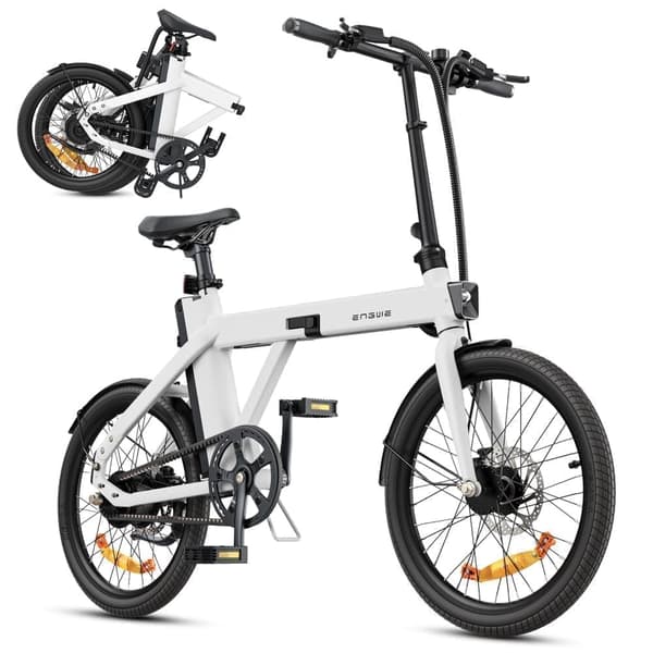 ENGWE P20 taitettava sähköpyörä, irrotettava akku, 36V 9.6Ah 100km, moottori 250W, vääntömomenttianturi, hydraulinen jarru, 18.5kg sähköpyörä