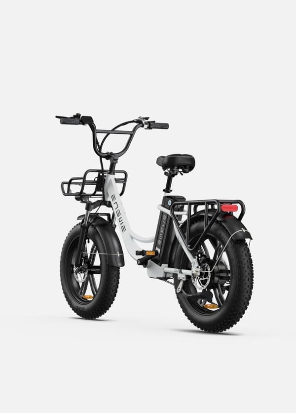 ENGWE L20 Elcykel, 20''×4.0" Fat Tire Ebike 48V 13Ah avtagbart batteri, Max räckvidd 140 km, 7 hastigheter