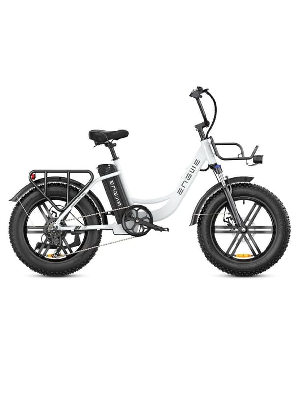 ENGWE L20 Elcykel, 20''×4.0" Fat Tire Ebike 48V 13Ah avtagbart batteri, Max räckvidd 140 km, 7 hastigheter