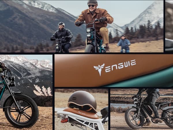 ENGWE M20 elektrisk cykel för vuxna, 20 x 4,0 tum fett däck, 750W 48V 13Ah& 26Ah batteri, ren elektrisk räckvidd 47km&94km, dubbel fjädring