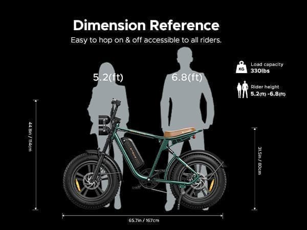 ENGWE M20 elektrisk cykel för vuxna, 20 x 4,0 tum fett däck, 750W 48V 13Ah& 26Ah batteri, ren elektrisk räckvidd 47km&94km, dubbel fjädring