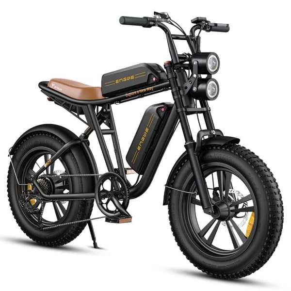 ENGWE M20 sähköpyörä aikuisille, 20 x 4.0 tuuman rasvarengas, 750W 48V 13Ah &26Ah akku, puhdas sähköalue 47km ja 94km, kaksoisjousitus