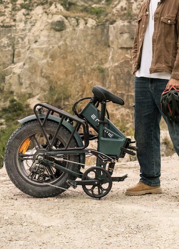 ENGWE Engine Pro 2.0 1200W Peak Power Ebike, maks. 110 km rækkevidde, foldbar elcykel, 52V 16AH batteri, fuld affjedring