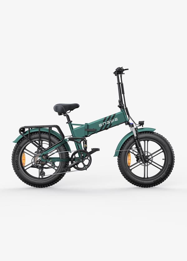 ENGWE Engine Pro 2.0 1200W Peak Power Ebike, maks. 110 km rækkevidde, foldbar elcykel, 52V 16AH batteri, fuld affjedring