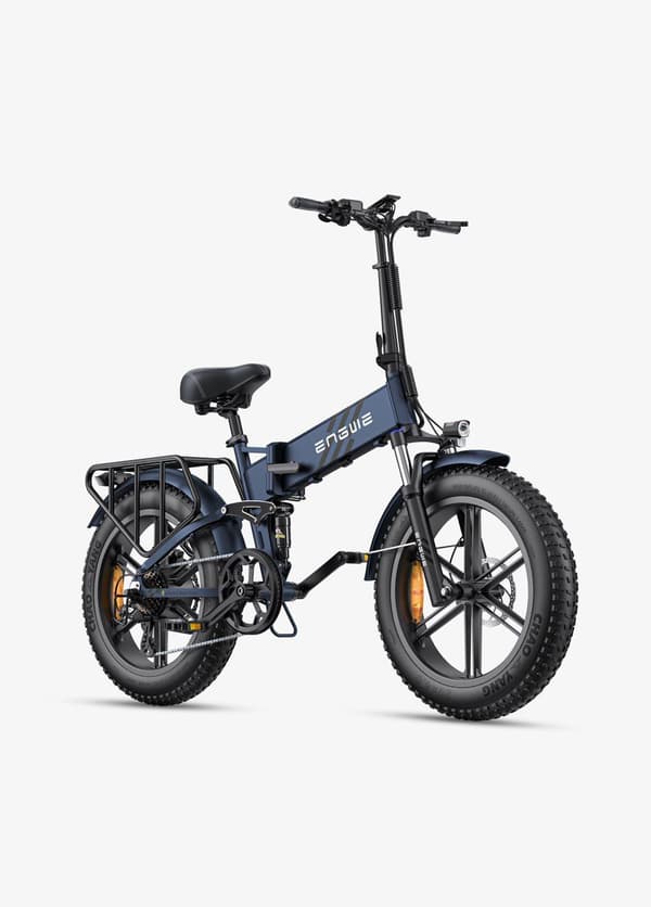 ENGWE Engine Pro 2.0 1200W Peak Power Ebike, Max 110 km räckvidd, hopfällbar elcykel, 52V 16AH batteri, full fjädring