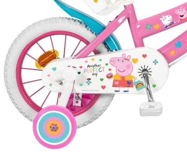 Lasten polkupyörä 14" Peppa Pig pinkki 1495 TOIMSA