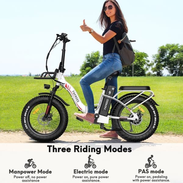 Fafrees F20 MAX hopfällbar elcykel, 500W motor, 48V22.5Ah Samsung batteri, 20 * 4,0" fett däck, tre körlägen
