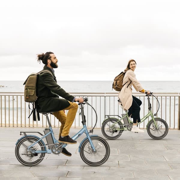 Fafrees F20Light Electric Bike 20 tum, 36V/16,75 Ah batteri, 250W motor, räckvidd upp till 65 – 120 km, hopfällbar