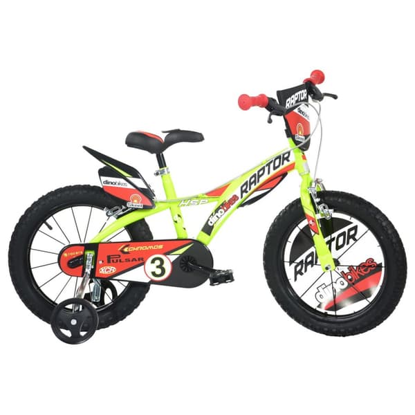 Dino Bikes Raptor Fluorescent 16 Pyörä Keltainen 6-8 Years Poika