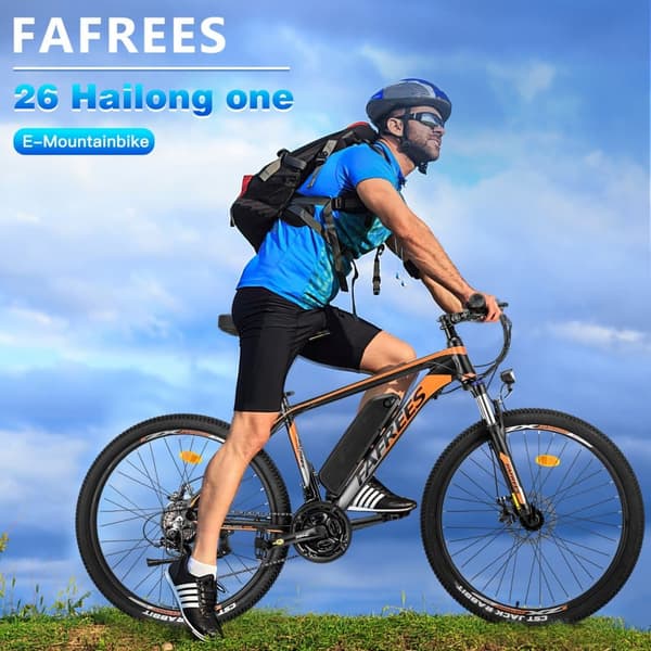 FAFREES 26 Hailong One 26 tuuman rengas sähköpyörä MTB maastopyörä SHIMANO 21 nopeus, 250W moottori, 36V 10Ah akku