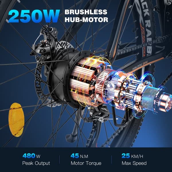 FAFREES 26 Hailong One 26 tuuman rengas sähköpyörä MTB maastopyörä SHIMANO 21 nopeus, 250W moottori, 36V 10Ah akku
