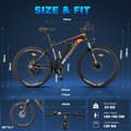 Pikkukuva 10 / 11: FAFREES 26 Hailong One 26 tuuman rengas sähköpyörä MTB maastopyörä SHIMANO 21 nopeus, 250W moottori, 36V 10Ah akku