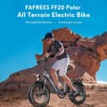 Miniatyrbild 3 av 11: Fafrees FF20 Polar- hopfällbar cykel 20 tum med 48 V 10,4 Ah x 2 batterier,500 W motor och tre körlägen