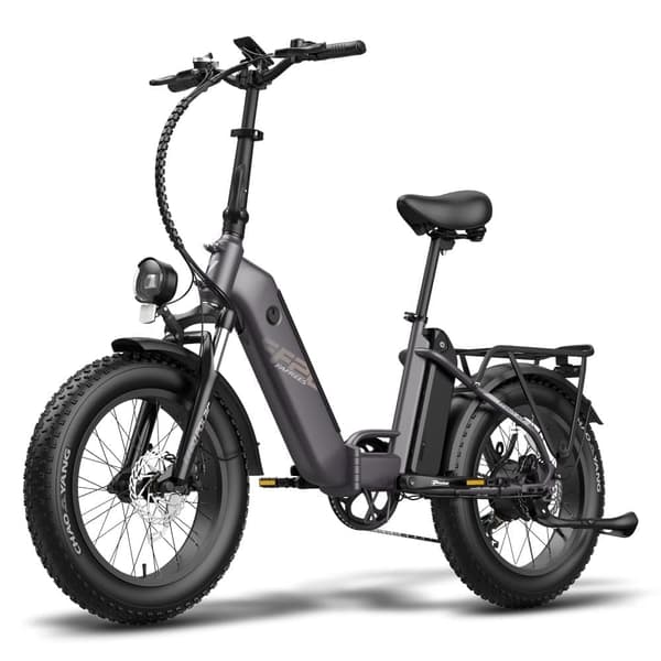 Fafrees FF20 Polar- hopfällbar cykel 20 tum med 48 V 10,4 Ah x 2 batterier,500 W motor och tre körlägen