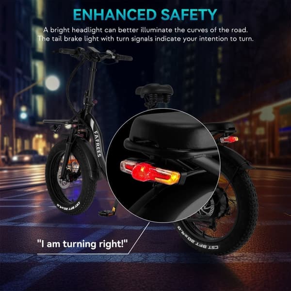 Fafrees F20 X-MAX hopfällbar elcykel 20 tum, 750W motor, 48 V 30 Ah Samsung batteri, 4.0 feta däck lastkapacitet 150 kg