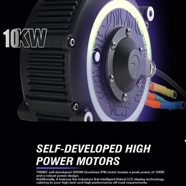 79BIKE Falcon Pro sähköinen maastopyörä, 10000W moottori, 35AH akku, 90KM/H, sähköinen maamoottoripyörä NFC-toiminnolla
