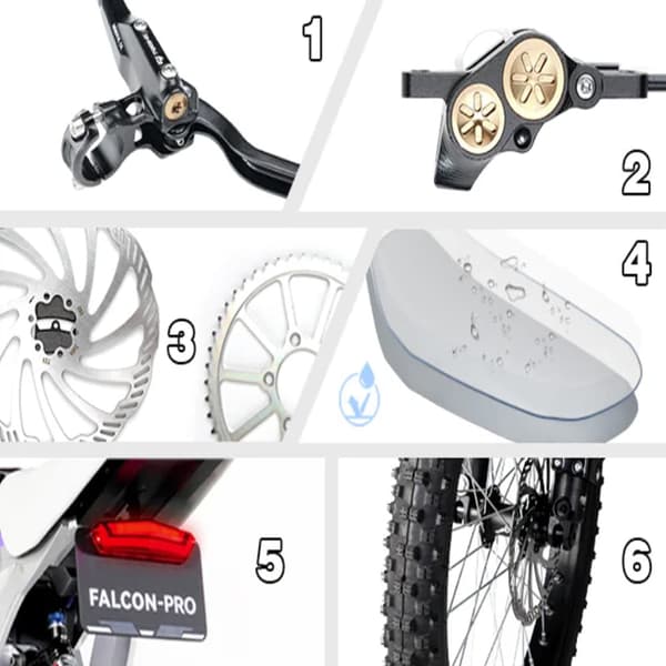 79BIKE Falcon Pro sähköinen maastopyörä, 10000W moottori, 35AH akku, 90KM/H, sähköinen maamoottoripyörä NFC-toiminnolla