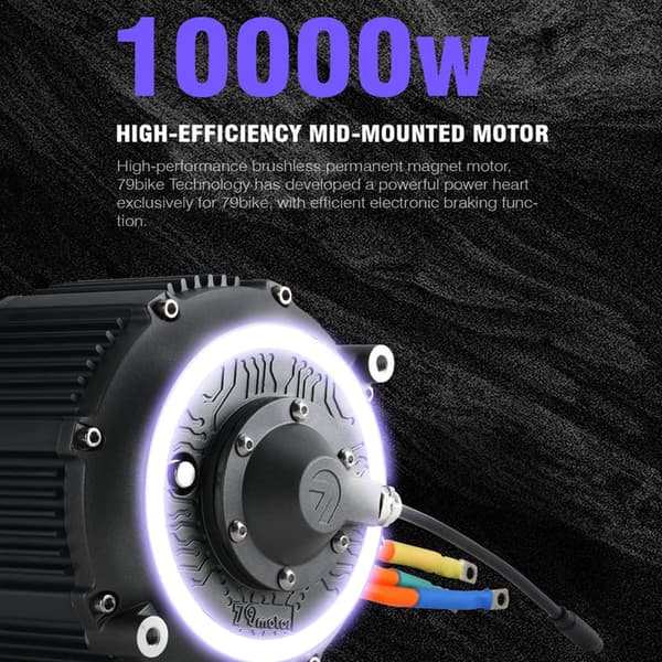 79BIKE Falcon Pro sähköinen maastopyörä, 10000W moottori, 35AH akku, 90KM/H, sähköinen maamoottoripyörä NFC-toiminnolla