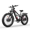Miniatyrbild 1 av 10: Tifgalop ES7 Pro dual drive elektrisk cykel, 750W * 2 motor, 52V21Ah batteri,  räckvidd 40-80 km