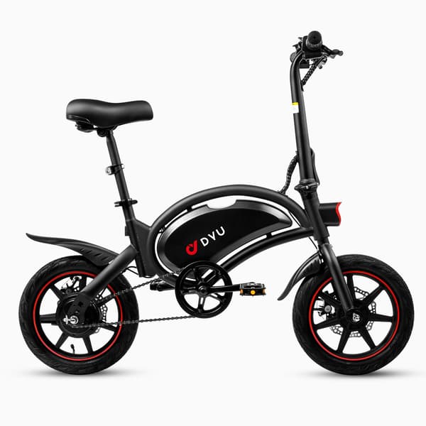 DYU D3F 14'' foldbar elcykel, 250 V motor, 10 Ah batteri, til teenagere