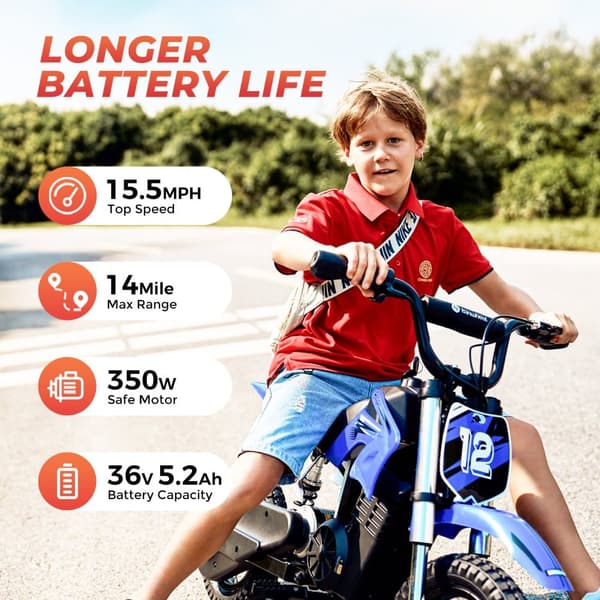 iSinwheel A12 Elektrofahrrad für Kinder 12", 350W moottori, 36V 5.2Ah Batterie, Höchstgeschwindigkeit 25km/h, Reichweite 22km, Gewicht 70KG, punainen