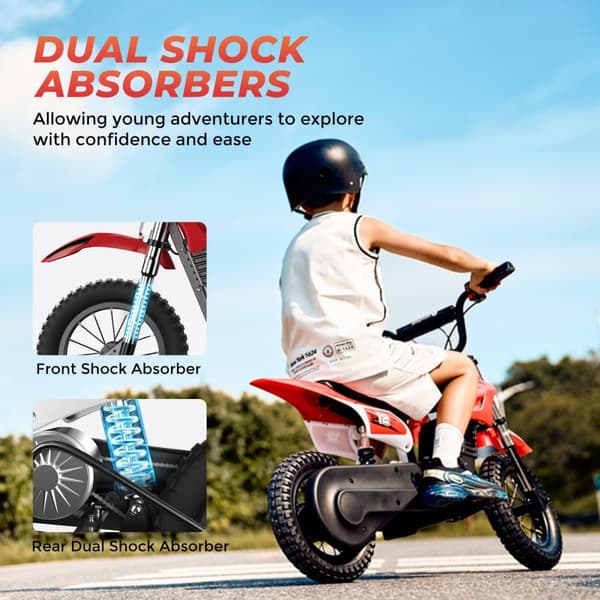 iSinwheel A12 Elektrofahrrad für Kinder 12", 350W moottori, 36V 5.2Ah Batterie, Höchstgeschwindigkeit 25km/h, Reichweite 22km, Gewicht 70KG, punainen