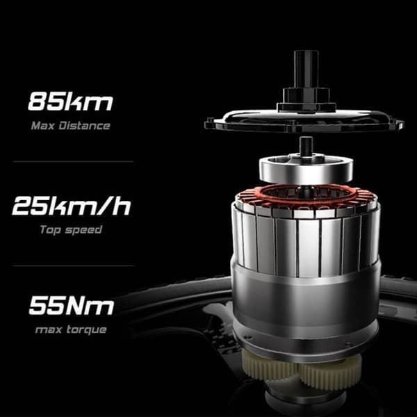 CYSUM-M520 Elcykel, 48V 14AH LG batteri, 500W motor, 29*2,35 Integrerade hjul, 65-85KM Räckvidd, 40KM/H Maxhastighet