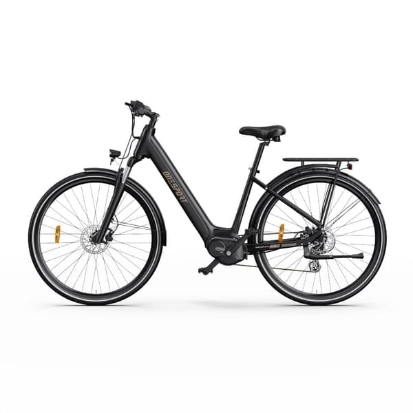 OneSport OT07 sähköpyörä, 250W Bafang-moottori, 36V 10.4Ah akku, suurin nopeus 25km / h, kantama 70-90km, Shimano 7-vaihteinen, musta