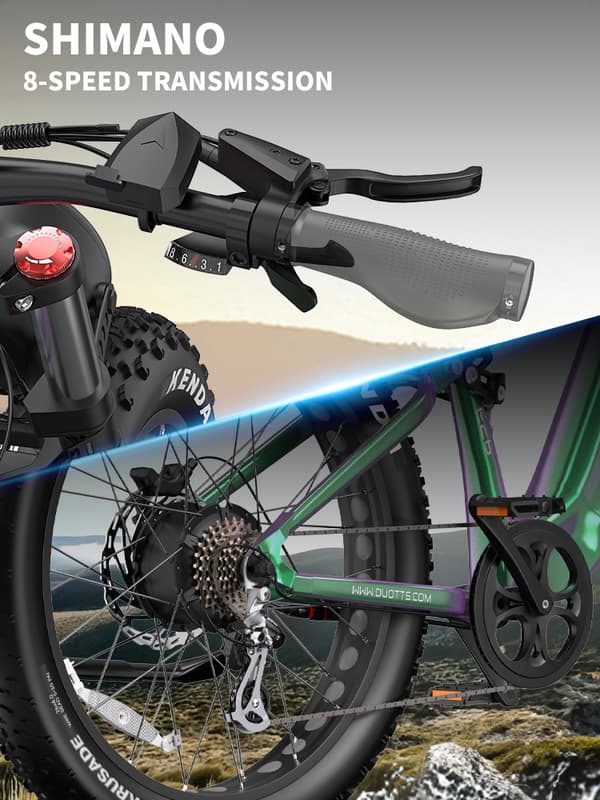 DUOTTS E26 sähköpyörä 26", 750W moottori, 48V20AH akku, kantama 40-120km, täysin asennettu, älykäs sovellus