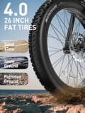 Pikkukuva 10 / 11: DUOTTS E26 sähköpyörä 26", 750W moottori, 48V20AH akku, kantama 40-120km, täysin asennettu, älykäs sovellus