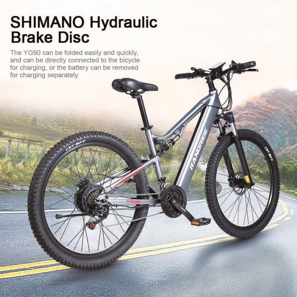 Elcykel för vuxna - Mountain Ebike med Peak 1000W borstlös motor 50KM/H Maxhastighet, 48V17Ah Stort batteri Upp till 70KM räckvidd