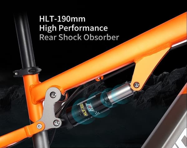 RANDRIDE YX80 2025 Seneste 1500W motorcykel til voksne 50 km/t Ebike 48V 20Ah batteri Lang dækning 26"*4 fede dæk Fuld affjedring E-Bike