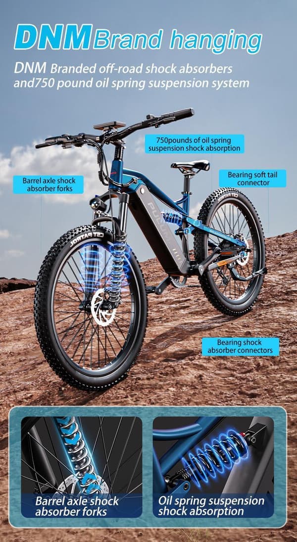 Aikuisten sähköpyörä 48V 20AH akku, 60-180KM tyylinen maastopyörä, 27.5" rasvarengas työmatka maastossa Mountain Snow Ebike 45KM / h Suurin nopeus