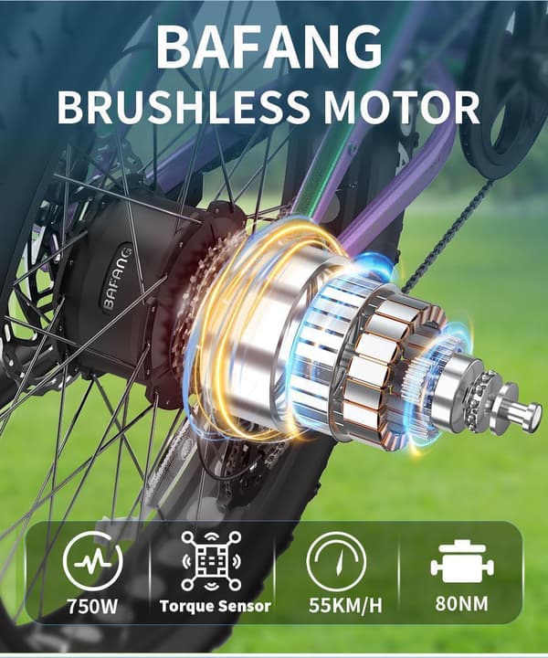 DUOTTS-E26 Elcykel 48V 20Ah Samsung batteri Dynamisk färgskiftande ebike Kraftfull Bafang Motor Mountaion ebike