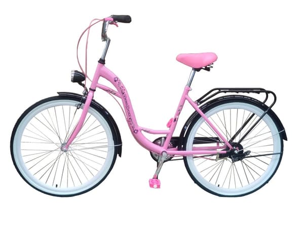 Viking Choice Rosa Flickcykel - Stilfull & Bekväm 26 Tums Tonårscykel
