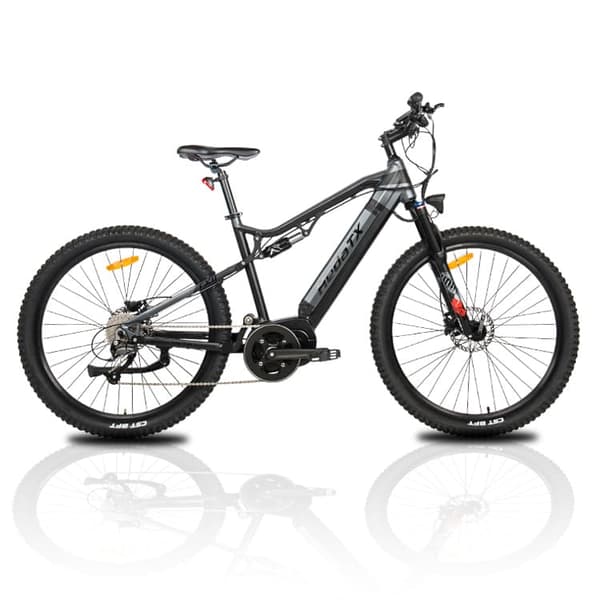 Hedatx elektrisk cykel 48V 15Ah LG batteri 500W Mid-Motor Hydraudi skivebremse mountainbike