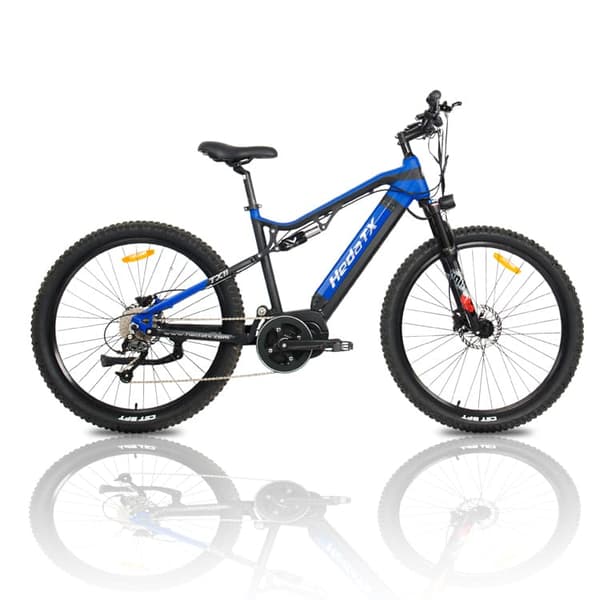 Hedatx elektrisk cykel 48V 15Ah LG batteri 500W Mid-Motor Hydraudi skivebremse mountainbike