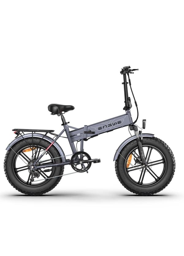 Elcykel 250W hopfällbar ebike för vuxna 48V13A batteriräckvidd 75Mile 20" 4.0 Fat Tire-Grey