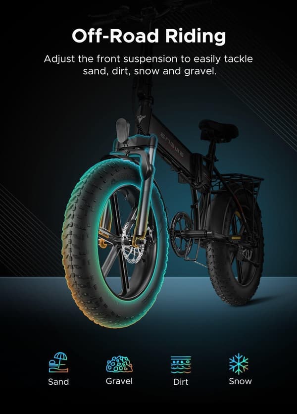 Elcykel 250W hopfällbar ebike för vuxna 48V13A batteriräckvidd 75Mile 20" 4.0 Fat Tire