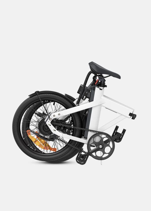 Engwe-P20 hvid foldbar elektrisk cykel til voksne 20*1.95 dæk bycykel Mountain Beach snecykler, 36V 9.6AH batteri op til 100 km rækkevidde