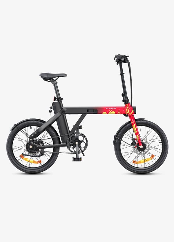 Engwe-P20 foldbar elektrisk cykel til voksne 20*1,95 dæk bycykel Mountain Beach snecykler, 36V 9,6AH batteri op til 100 km rækkevidde