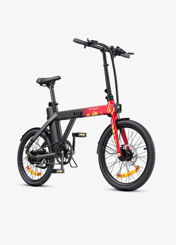 Engwe-P20 foldbar elektrisk cykel til voksne 20*1,95 dæk bycykel Mountain Beach snecykler, 36V 9,6AH batteri op til 100 km rækkevidde