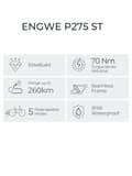Miniatyrbild 9 av 9: ENGWE P275-ST 36V19.2AH 250W elektrisk motorcykel för vuxna 150-260 km långdistans elcykel All Terrian Ebike hydraulisk broms