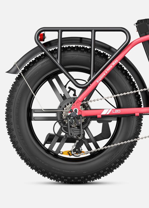 ENGWE L20 250W elcykel för kvinnor 20''×4.0" Fat Tire elcykel 13Ah batteri 140km&25km/h för stadspendlare, dubbelfjädring