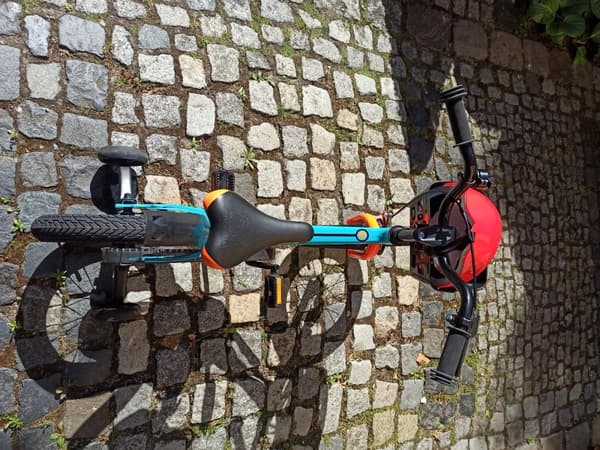 SKYS børnecykel fra 3 til 9 år 14/16/18 tommer blå orange